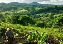 Corte de maleza con machete en la agricultura costarricense