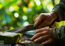 Afilado de machetes para el campo, logra la angulación perfecta