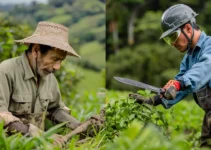 Métodos tradicionales vs modernos en el uso del machete en la agricultura