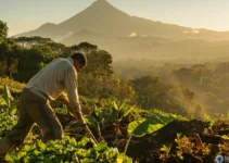 Agricultura de montaña y el uso del machete en terrenos difíciles